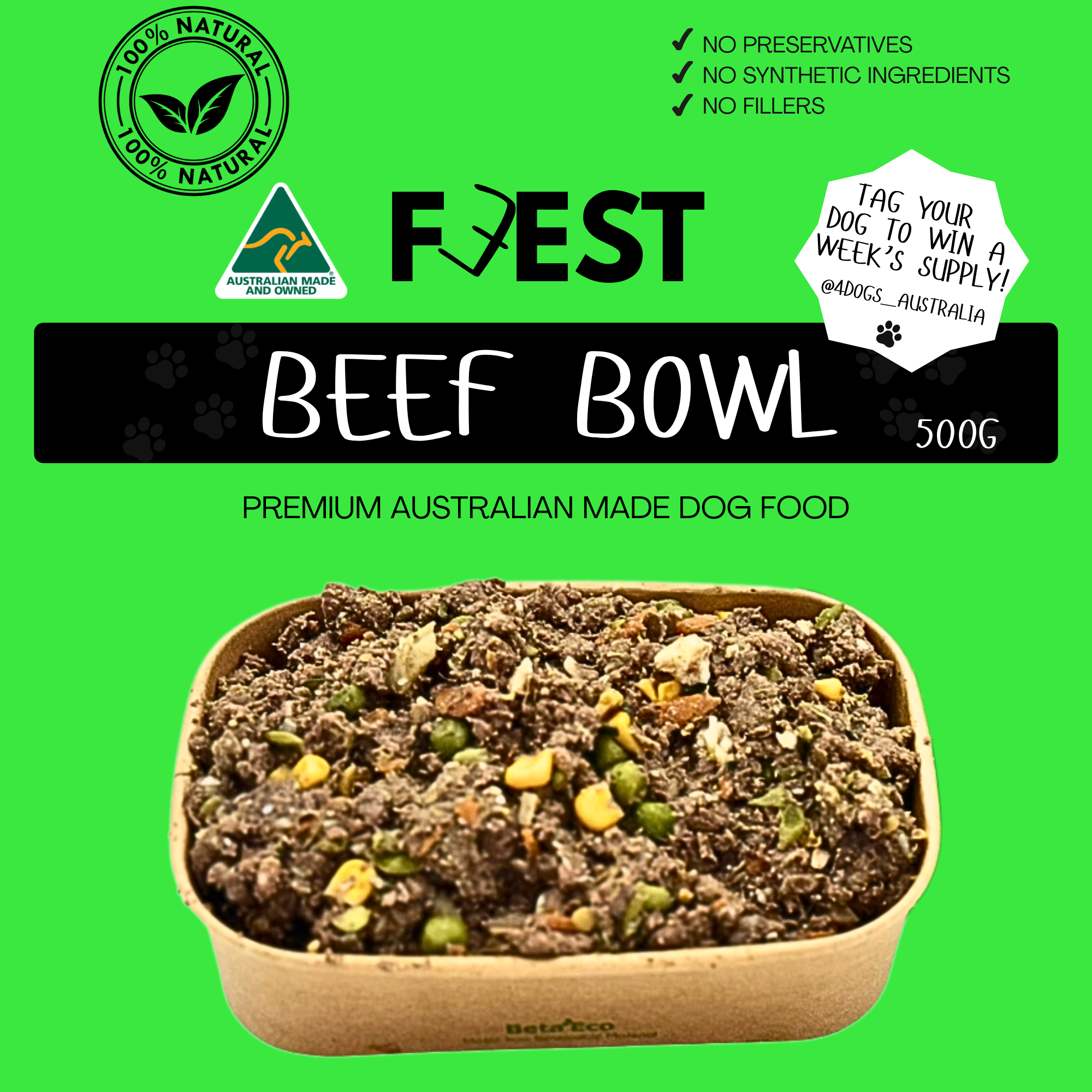 DOG FOOD 4 PACK (4 X 500G)