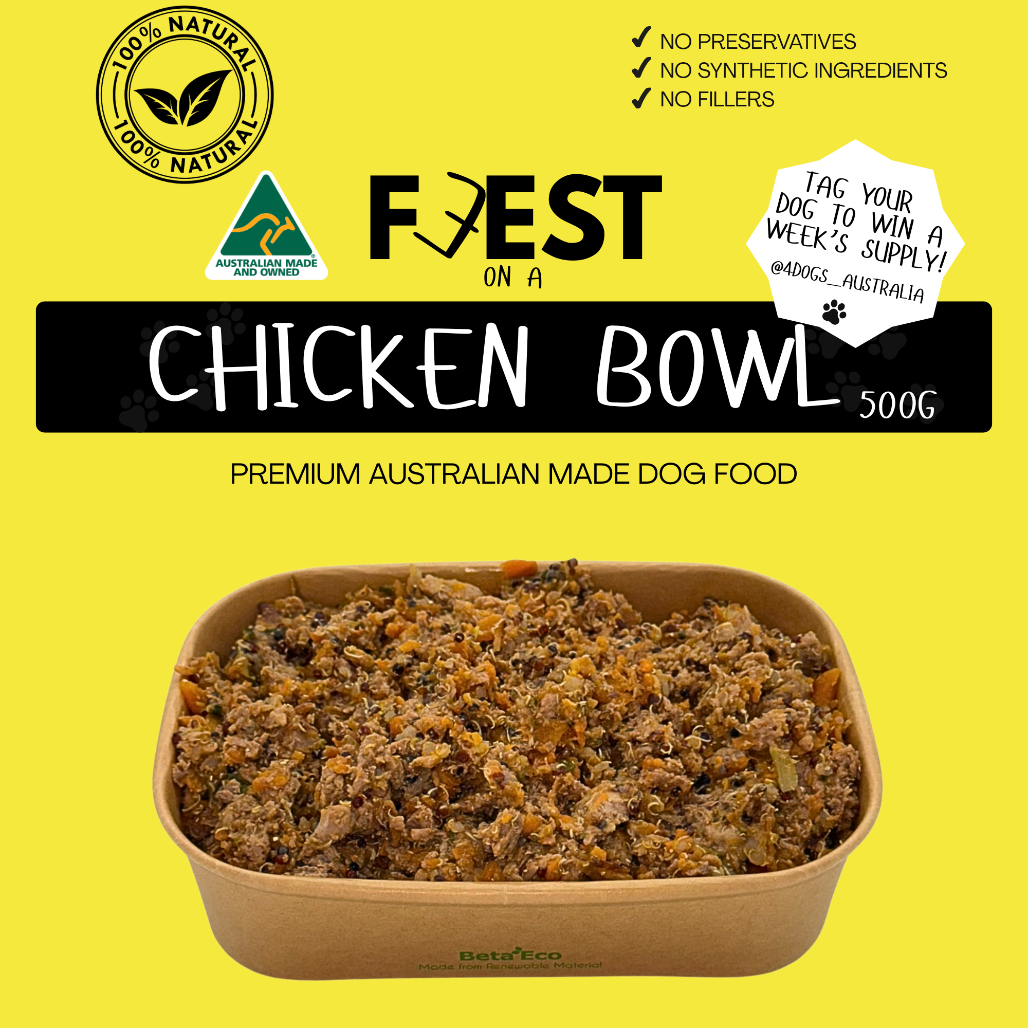 DOG FOOD 4 PACK (4 X 500G)